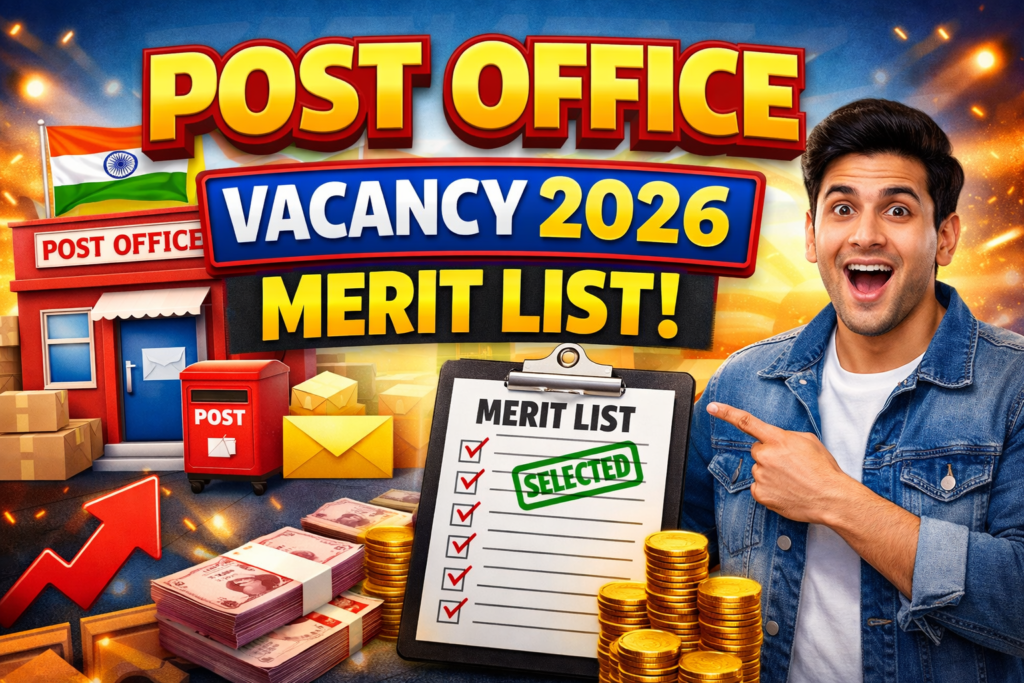 Post Office Vacancy 2026 merit list
