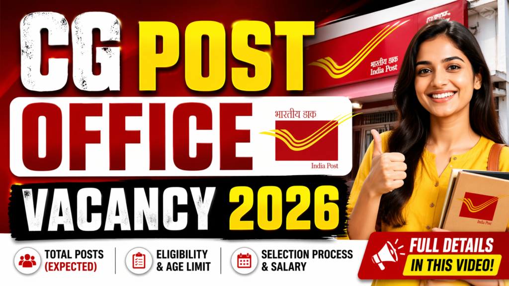 CG Post Office Vacancy 2026: Grab Your Chance for Stable Government Jobs in Chhattisgarh!