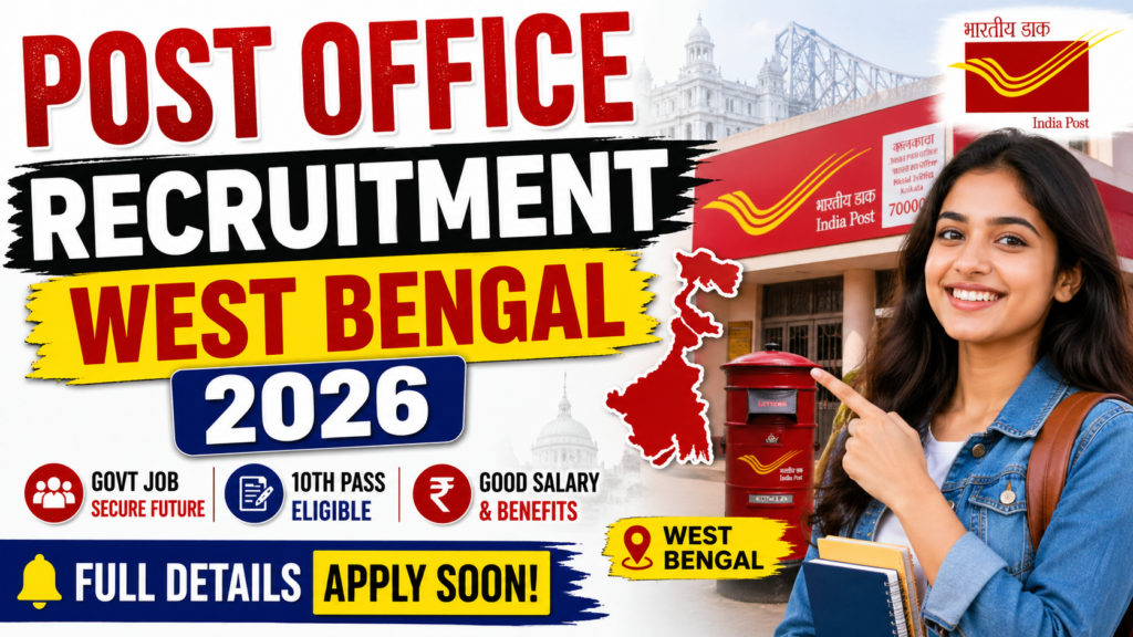 Post Office Recruitment in West Bengal 2026: Grab Your Chance for a Stable Government Job as GDS